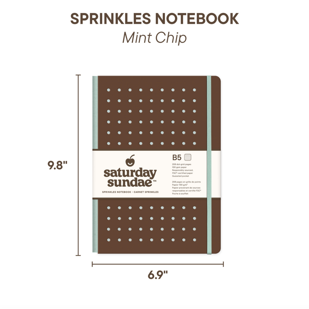 Mint Chip Sprinkles Notebook
