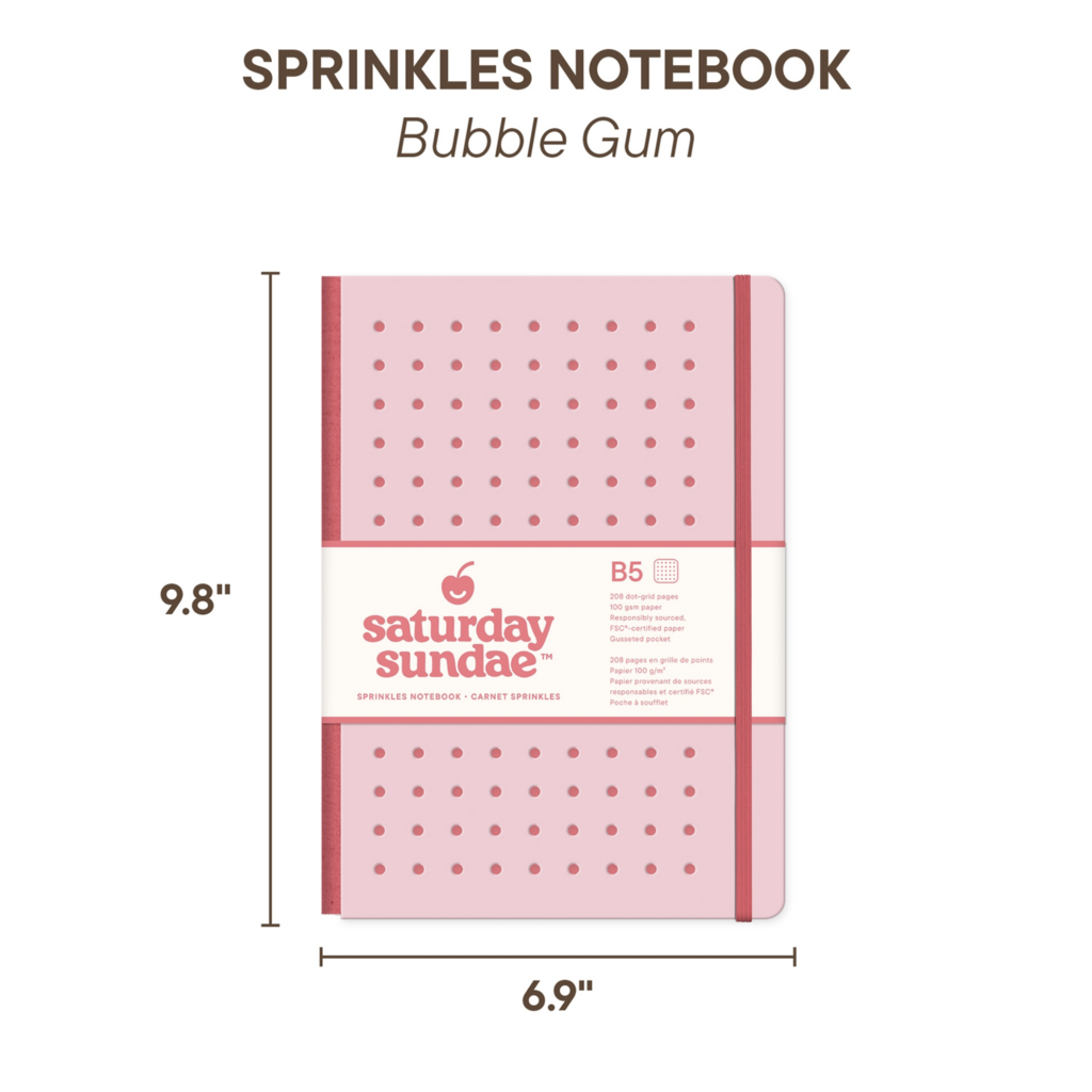 Bubble Gum Sprinkles Notebook