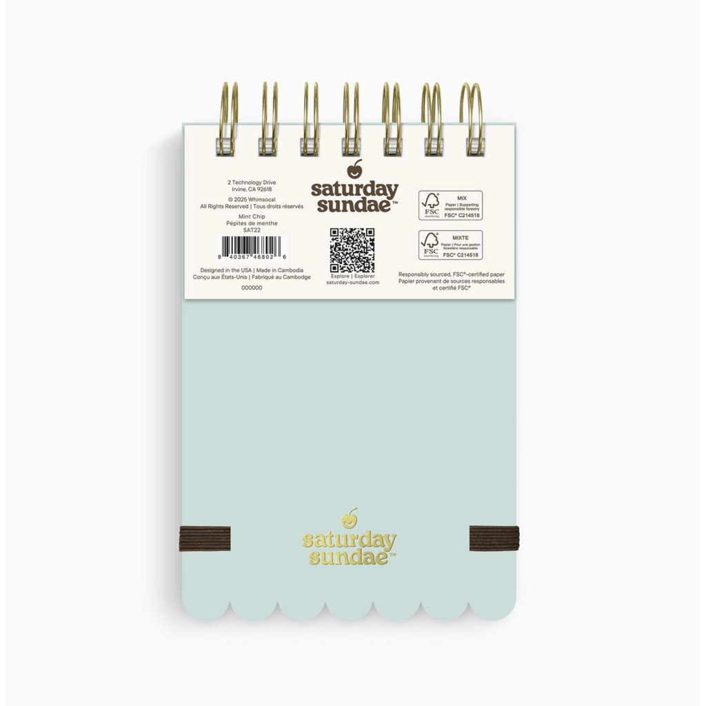 Mint Chip Mini Spumoni Swirls Notepad