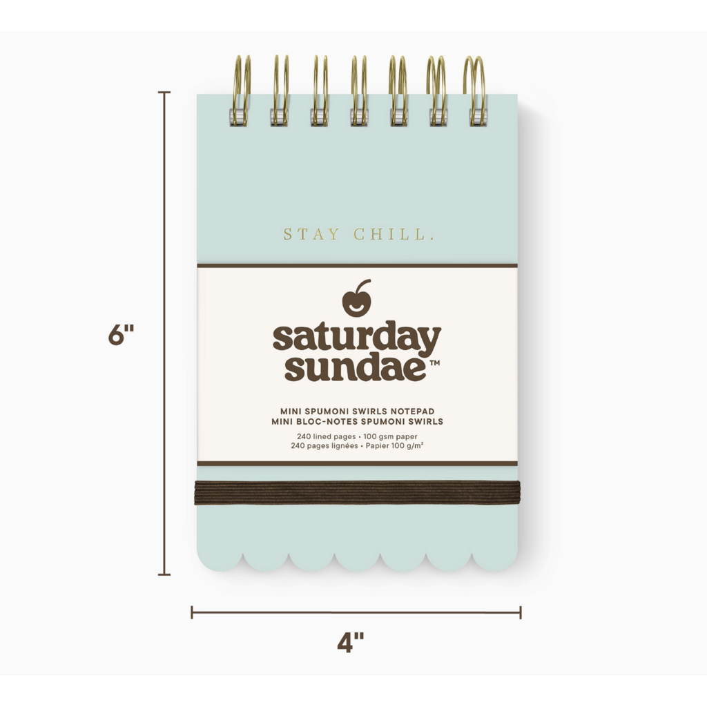 Mint Chip Mini Spumoni Swirls Notepad