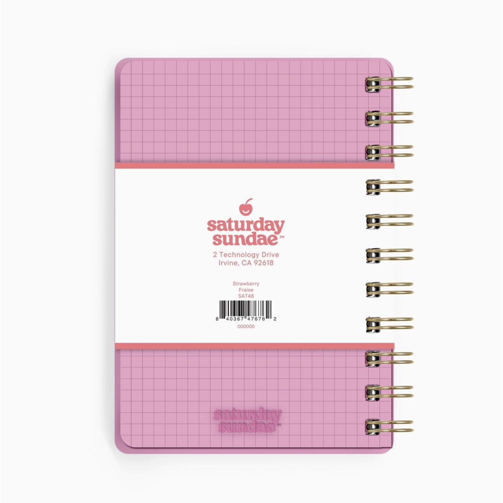 Strawberry Bingsu Acrylic Notebook