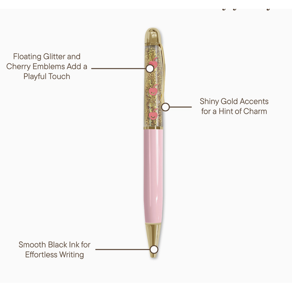 Bubble Gum Cherry Smiles Floaty Ballpoint Pen