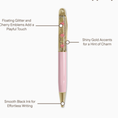 Bubble Gum Cherry Smiles Floaty Ballpoint Pen
