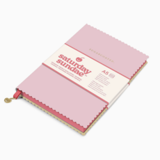 Bubble Gum Spumoni Swirls Scalloped Journal