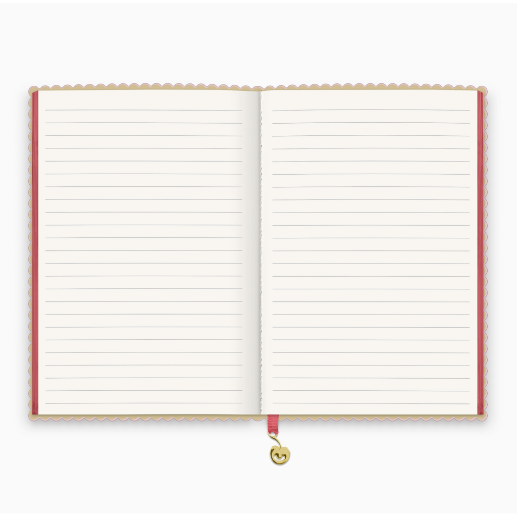Bubble Gum Spumoni Swirls Scalloped Journal