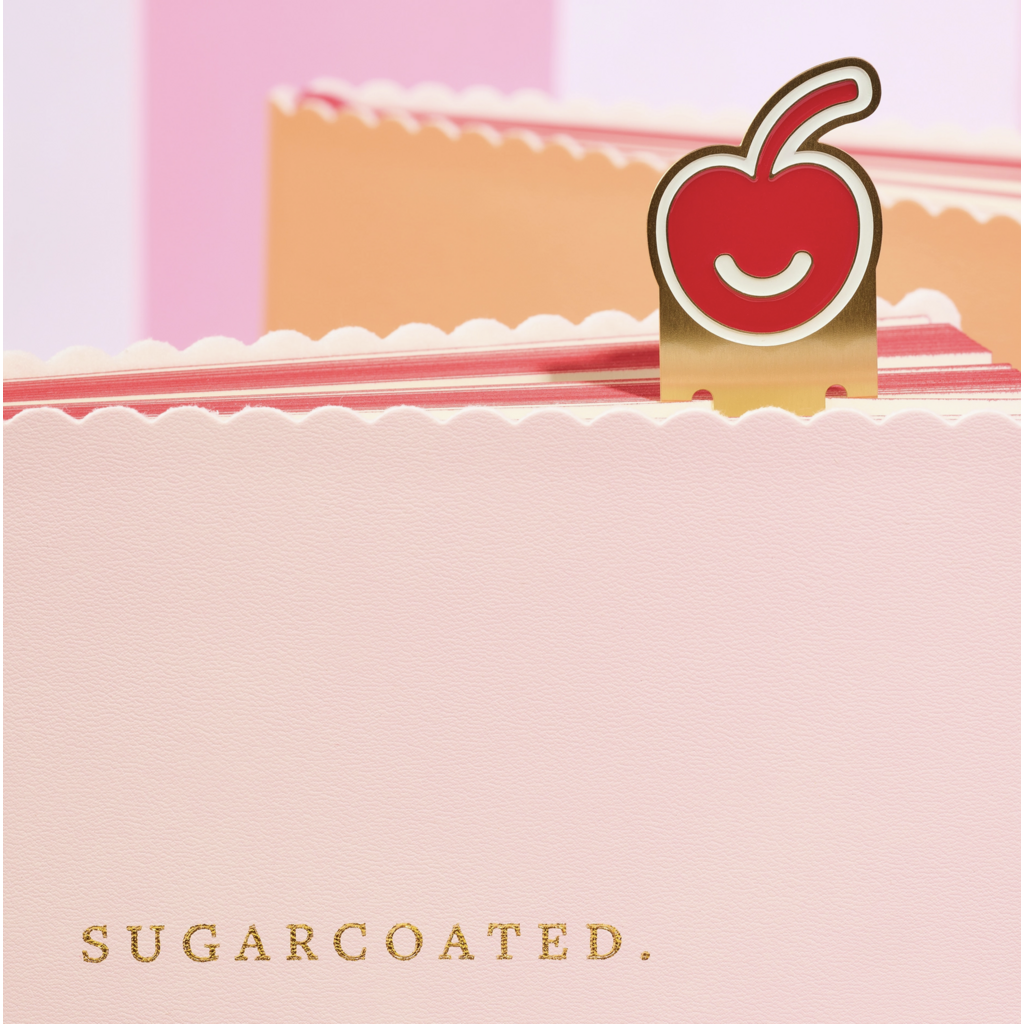 Bubble Gum Spumoni Swirls Scalloped Journal