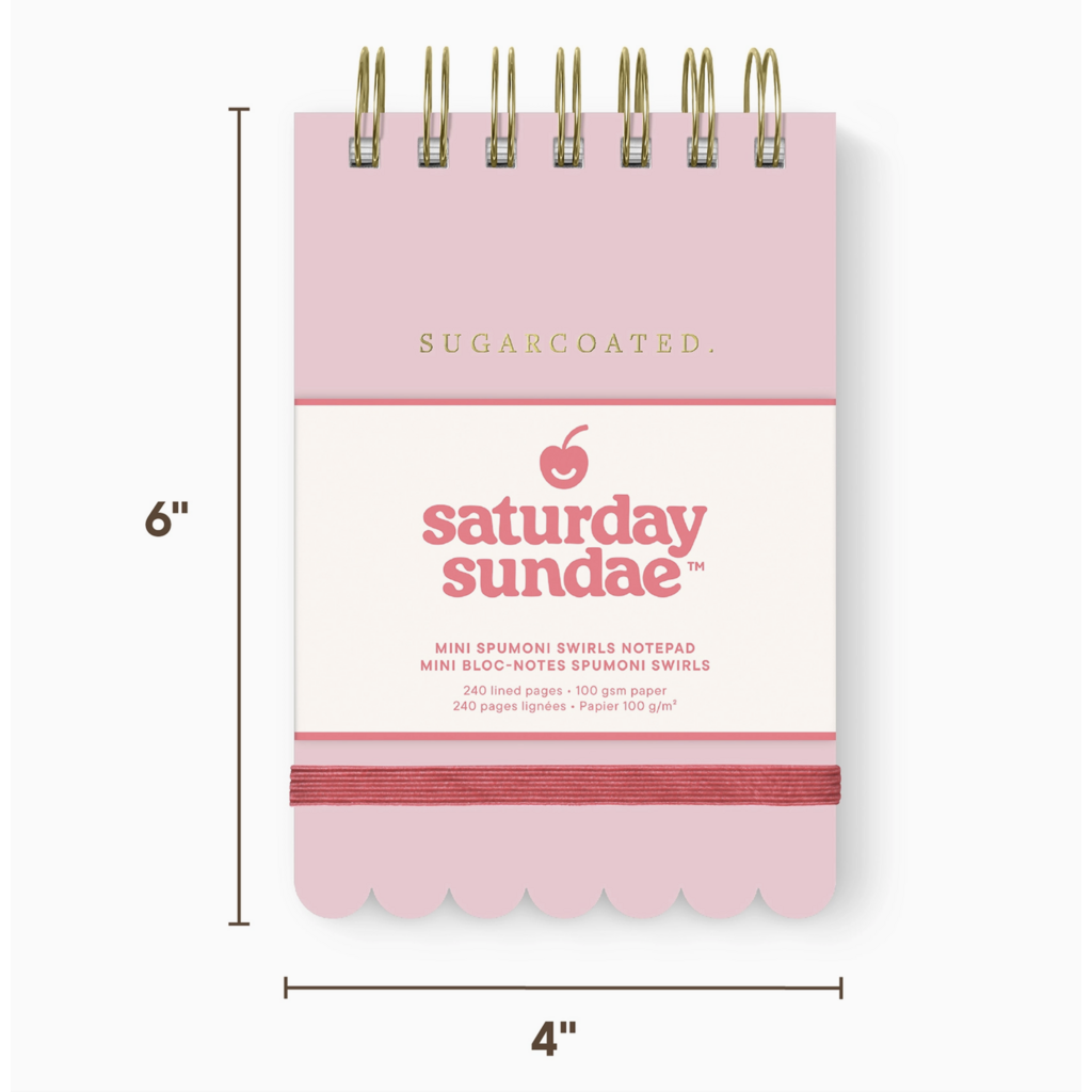 Bubble Gum Mini Spumoni Swirls Notepad