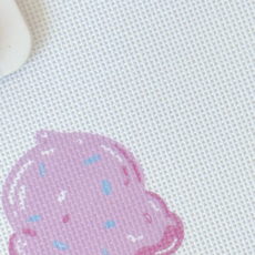 Summer Ice Cream Cone Needlepoint Canvas
