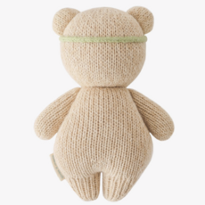 Ivory Floral Baby Honey Bear