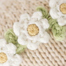 Ivory Floral Baby Honey Bear