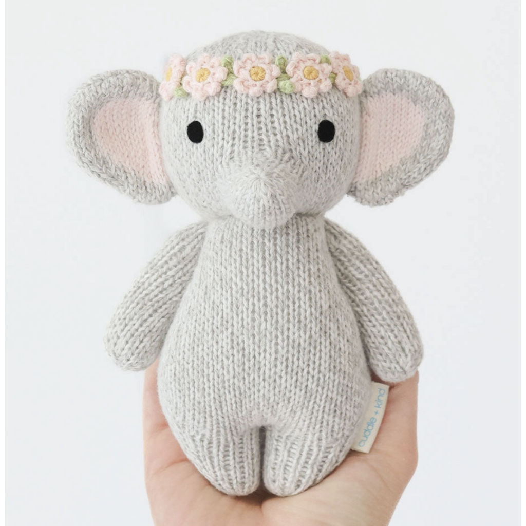 Blush Floral Baby Elephant & Flower Crown