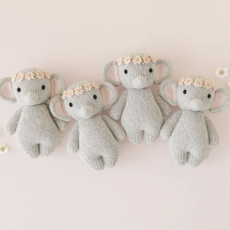 Blush Floral Baby Elephant & Flower Crown