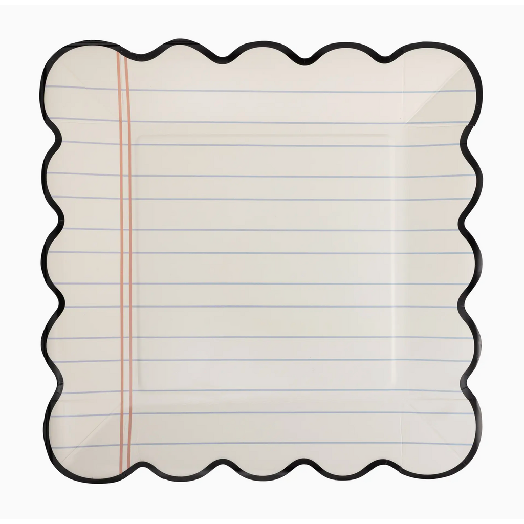 Notebook Lined Paper Plates