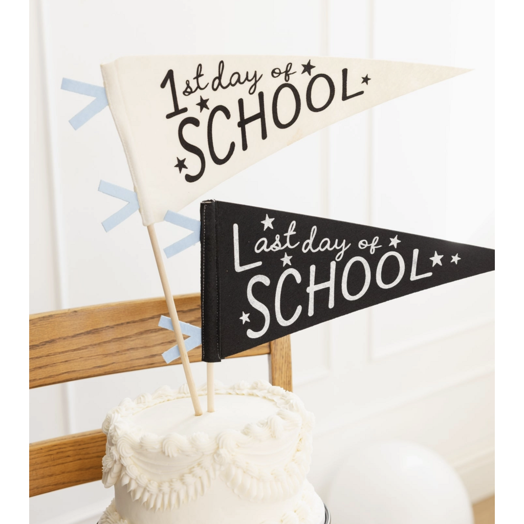 First & Last Day Of School Felt Pennant Set