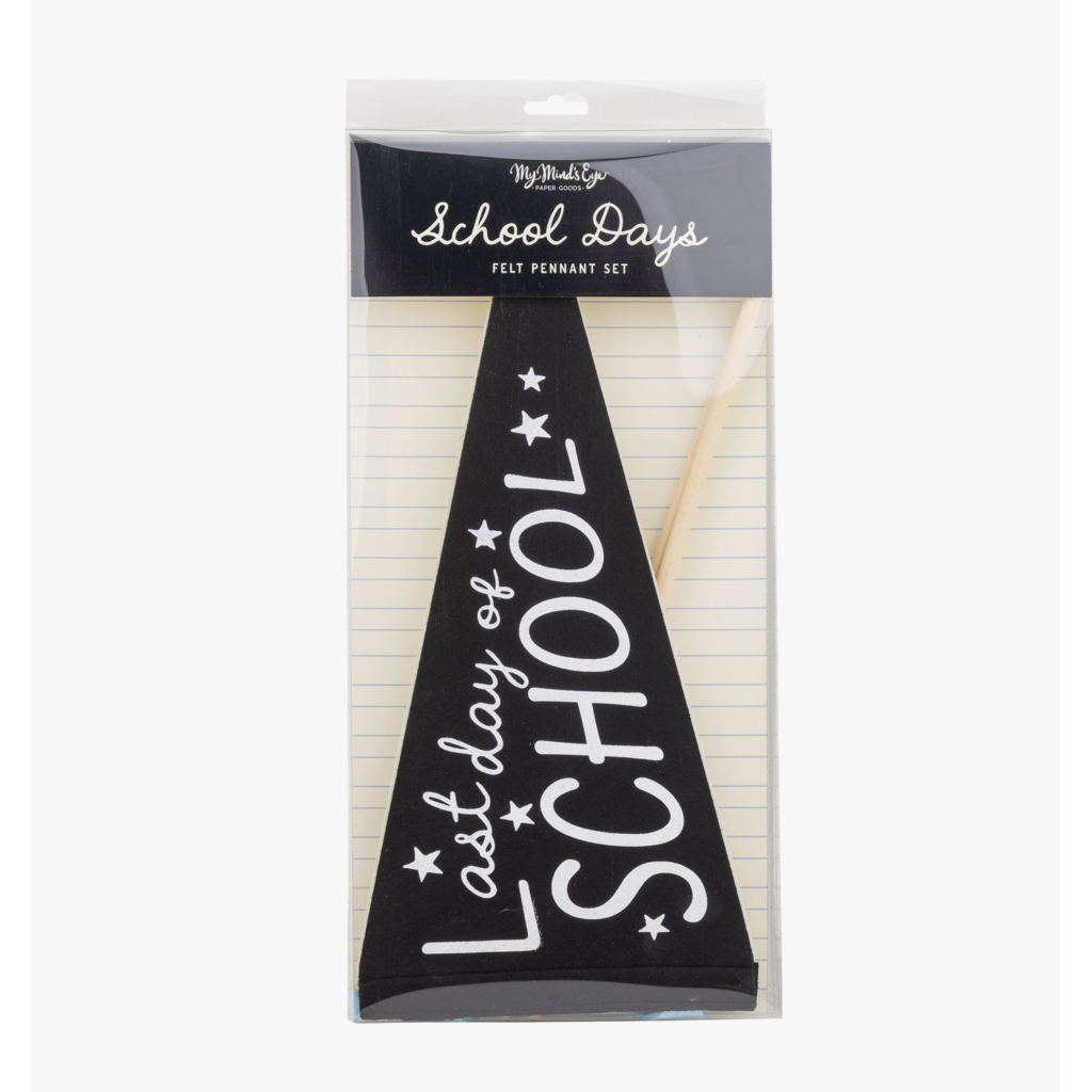 First & Last Day Of School Felt Pennant Set