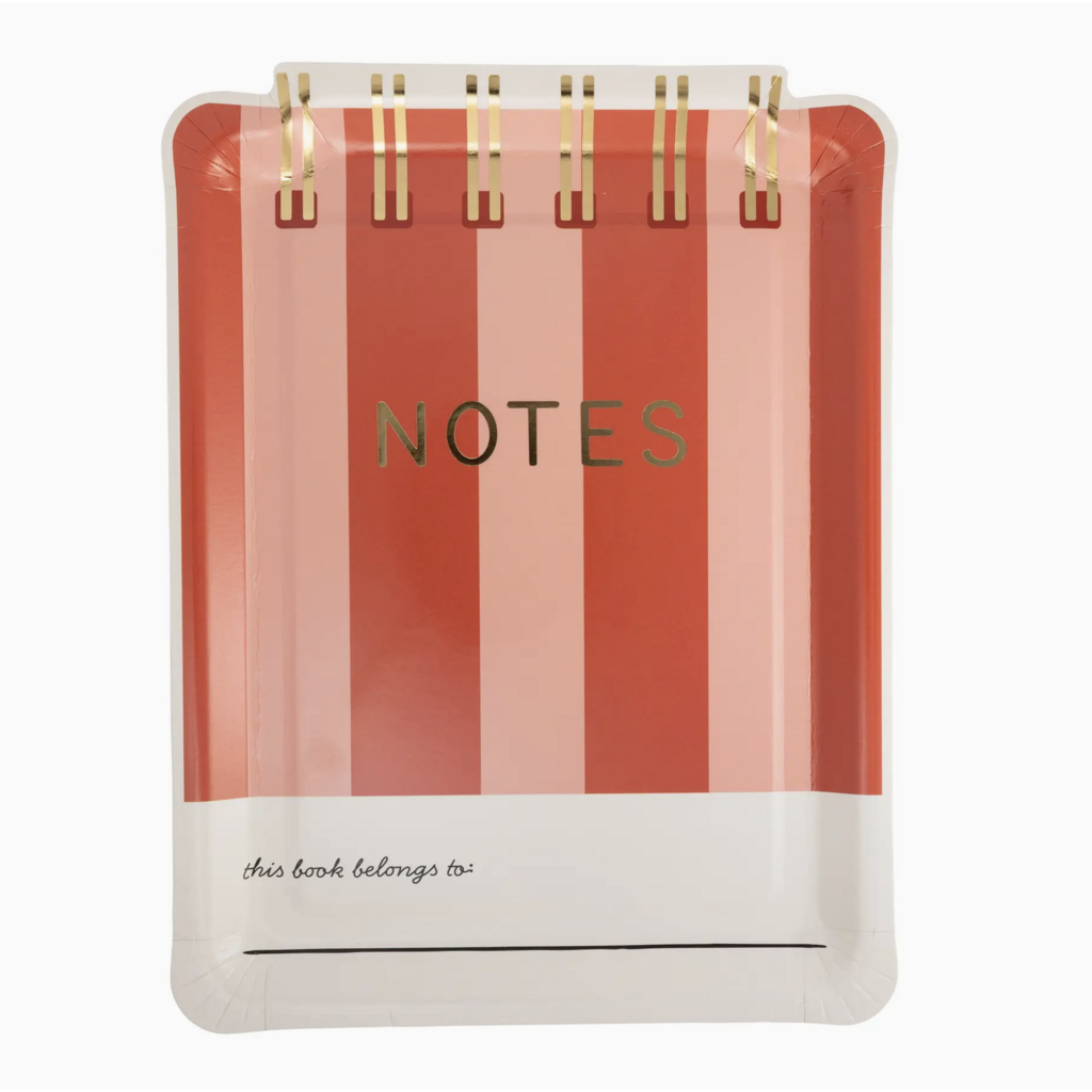 Notebook Shaped Plate Set
