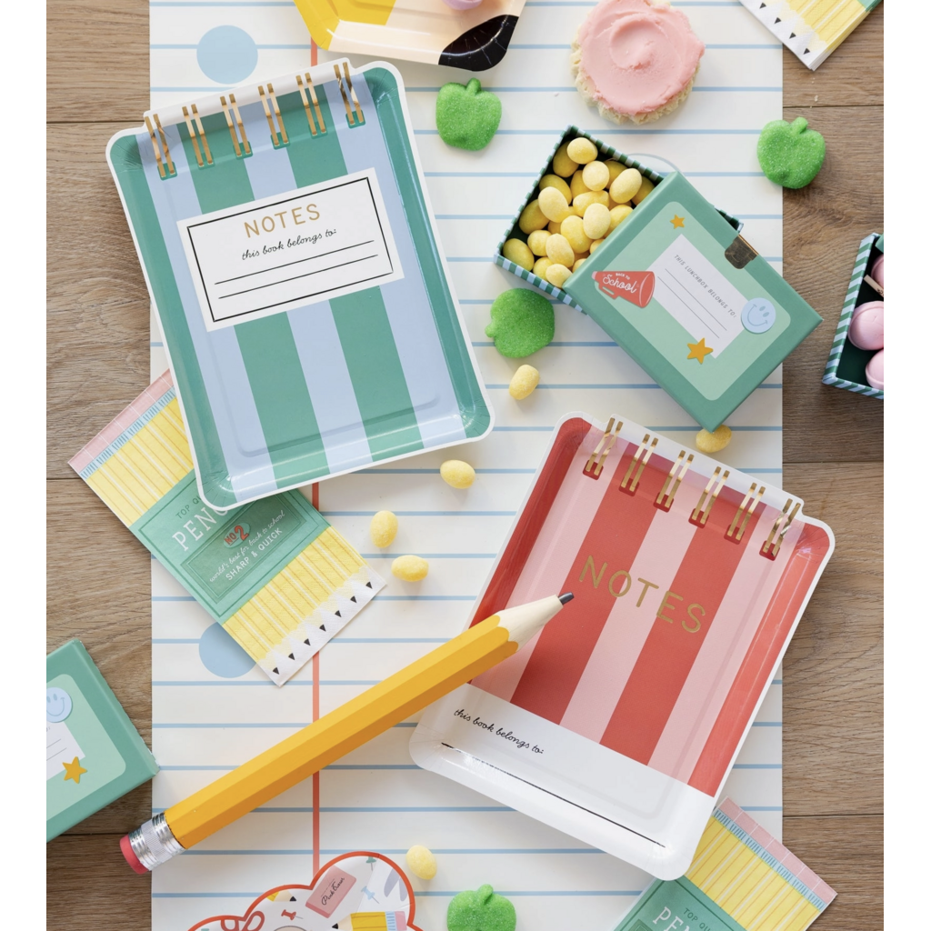 Notebook Shaped Plate Set