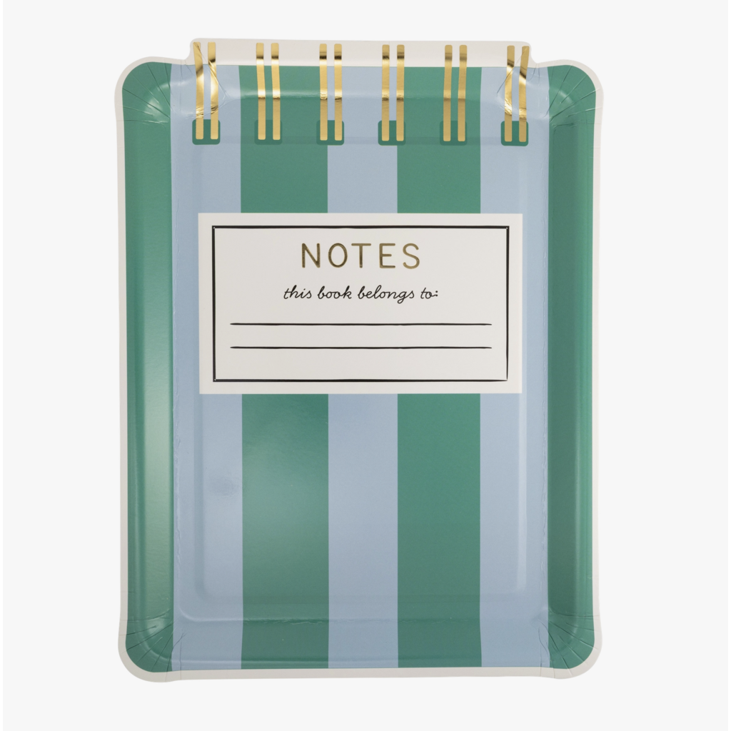 Notebook Shaped Plate Set