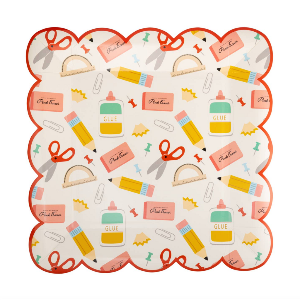 School Icons Plates