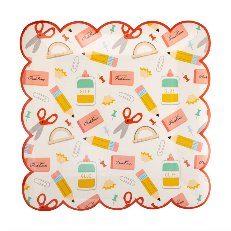 School Icons Plates