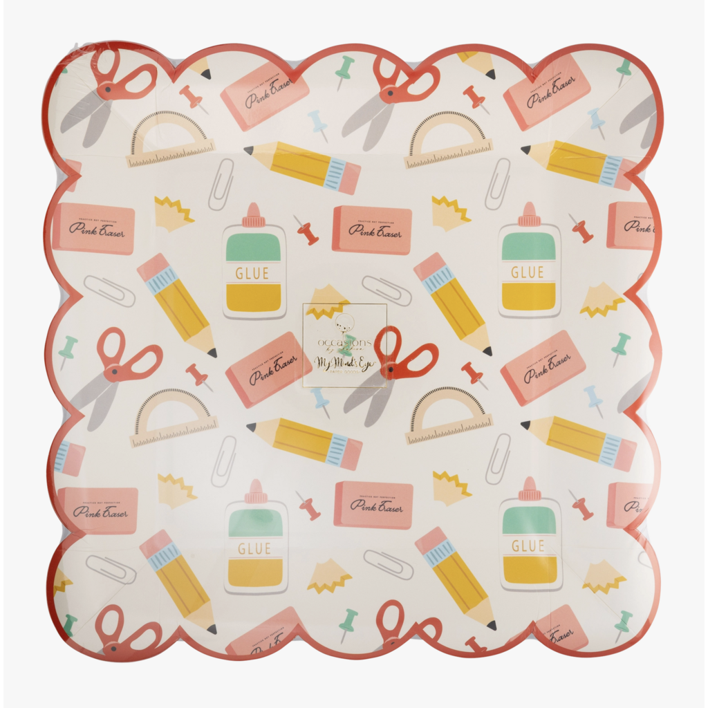 School Icons Plates