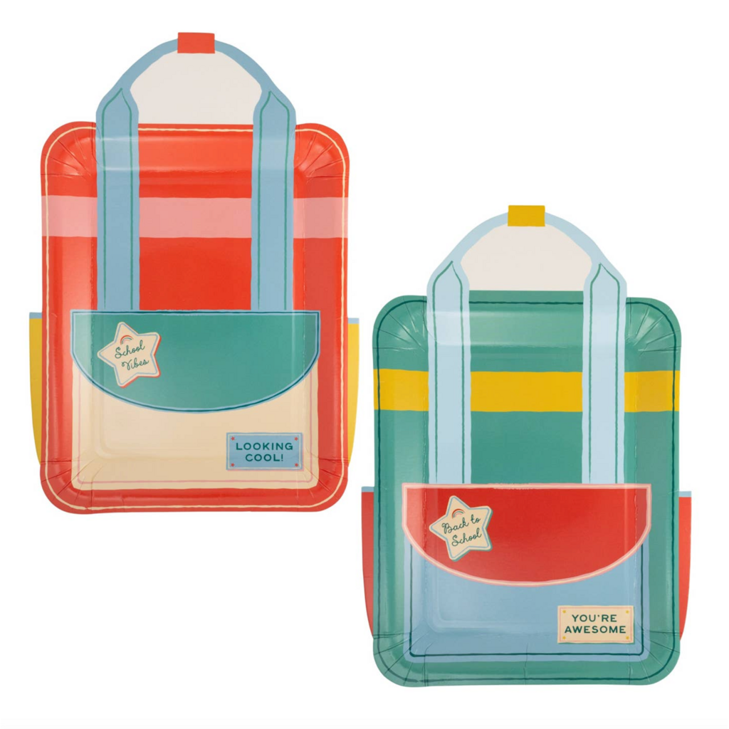 Backpack Shaped Plate Set