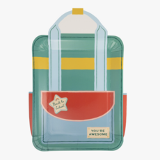 Backpack Shaped Plate Set
