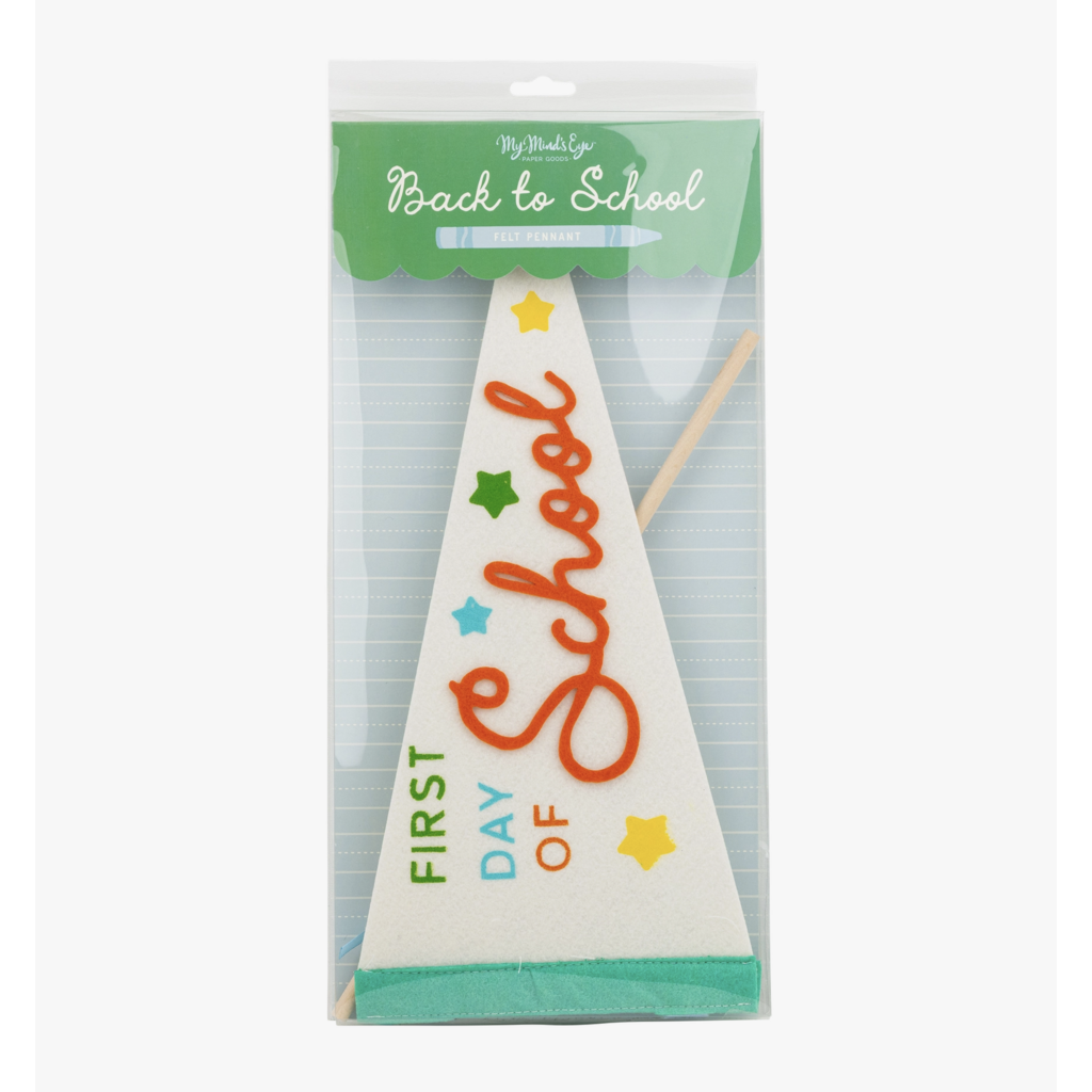First Day Of School Felt Pennant