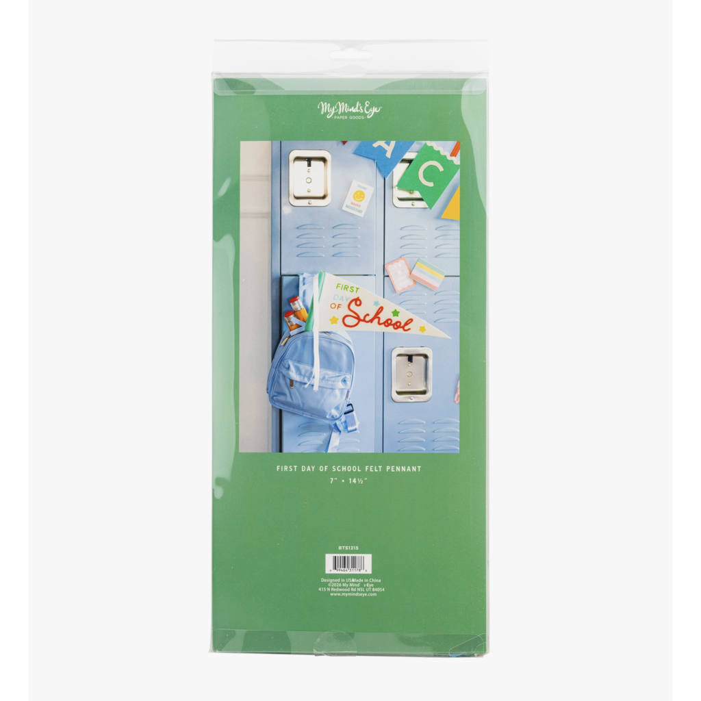 First Day Of School Felt Pennant