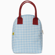 Gingham Sky Zipper Lunchbox