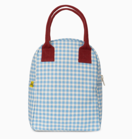 Gingham Sky Zipper Lunchbox