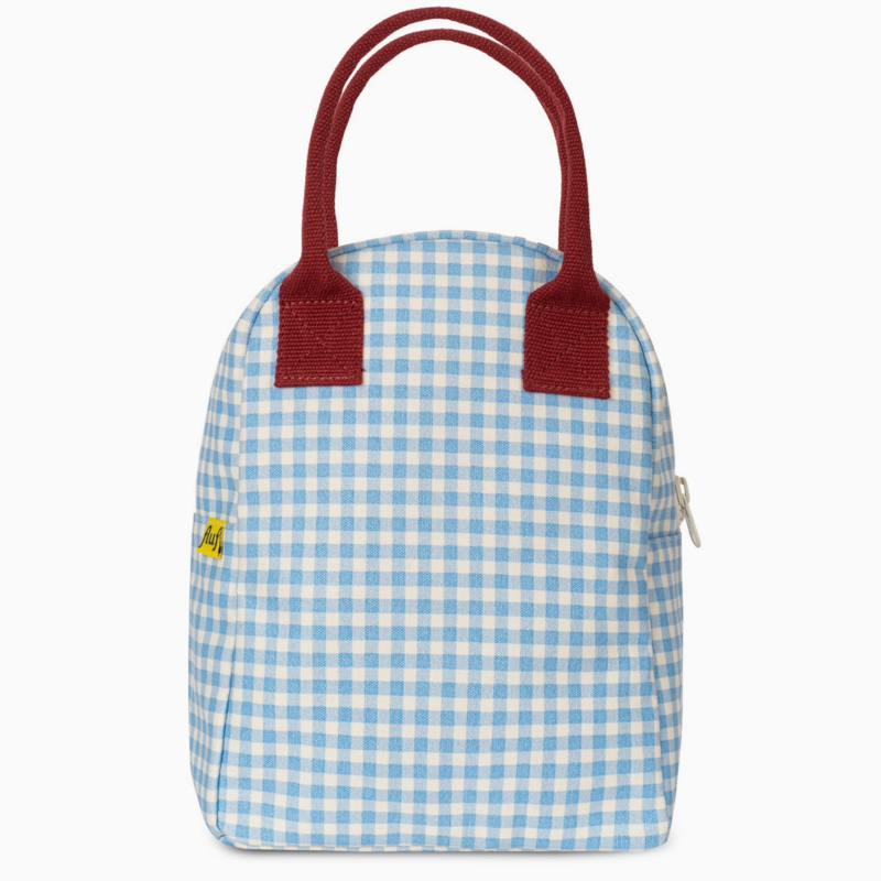 Gingham Sky Zipper Lunchbox
