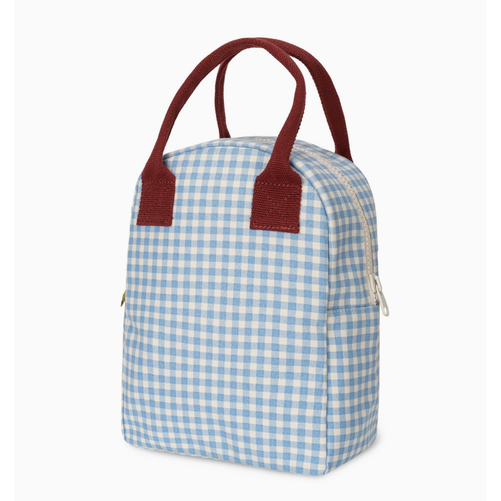 Gingham Sky Zipper Lunchbox