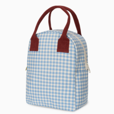 Gingham Sky Zipper Lunchbox