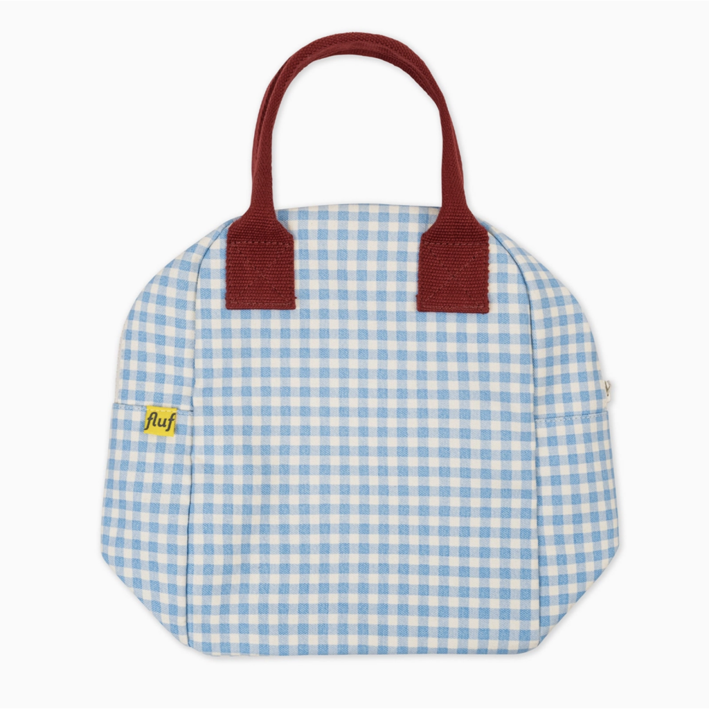 Gingham Sky Zipper Lunchbox
