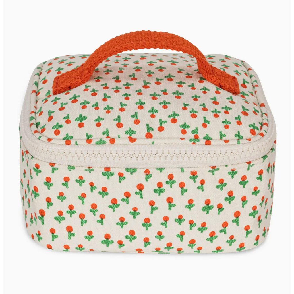 Tiny Roses Mini Zip Cube Lunchbox