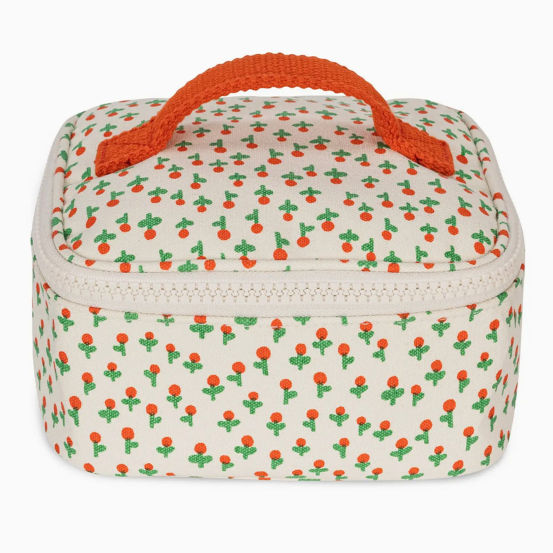 Tiny Roses Mini Zip Cube Lunchbox