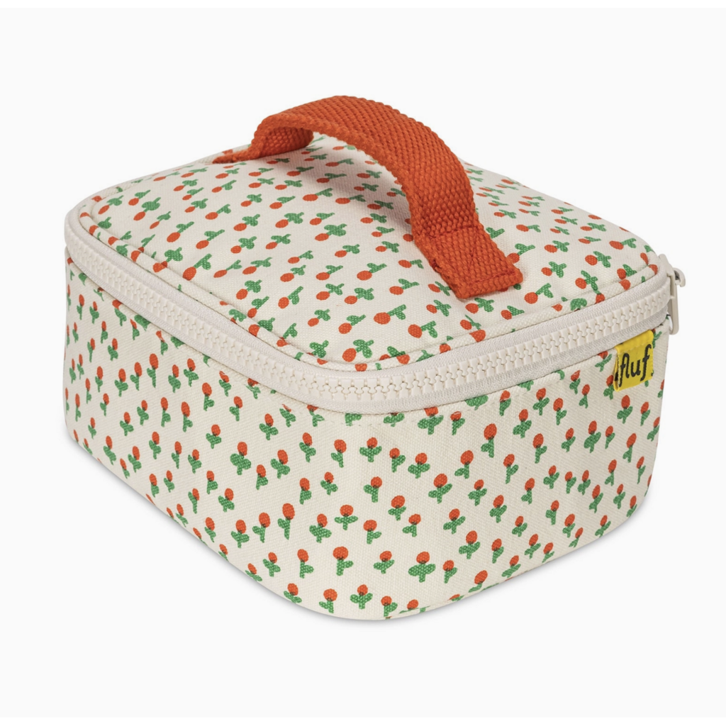 Tiny Roses Mini Zip Cube Lunchbox