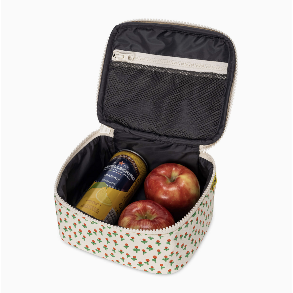 Tiny Roses Mini Zip Cube Lunchbox