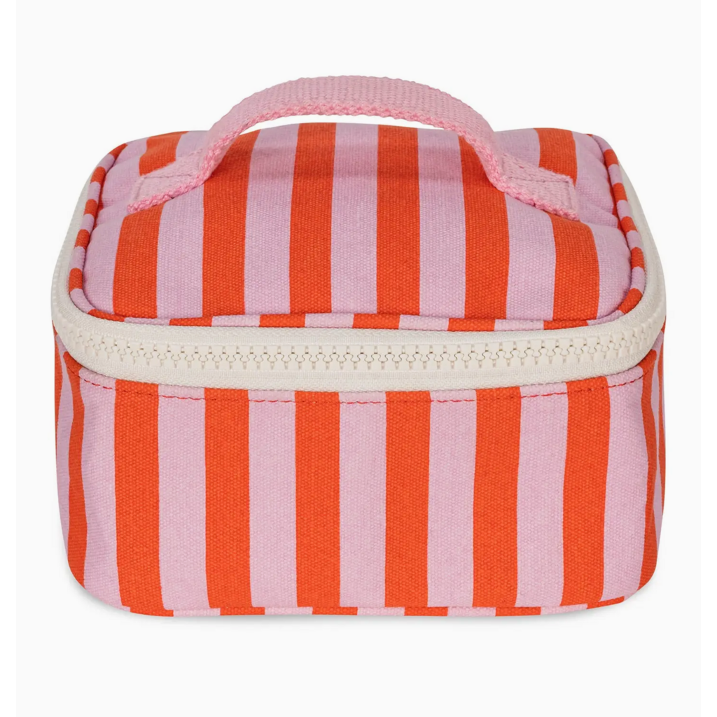 Awning Stripe Pink Mini Zip Cube Lunchbox