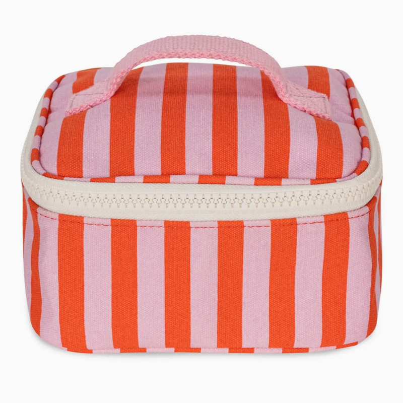 Awning Stripe Pink Mini Zip Cube Lunchbox