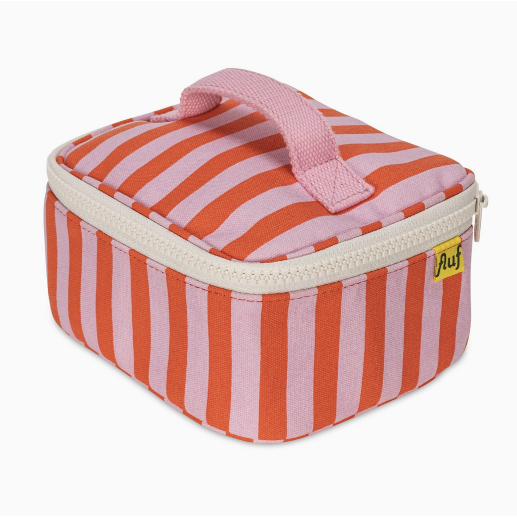Awning Stripe Pink Mini Zip Cube Lunchbox