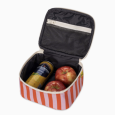 Awning Stripe Pink Mini Zip Cube Lunchbox
