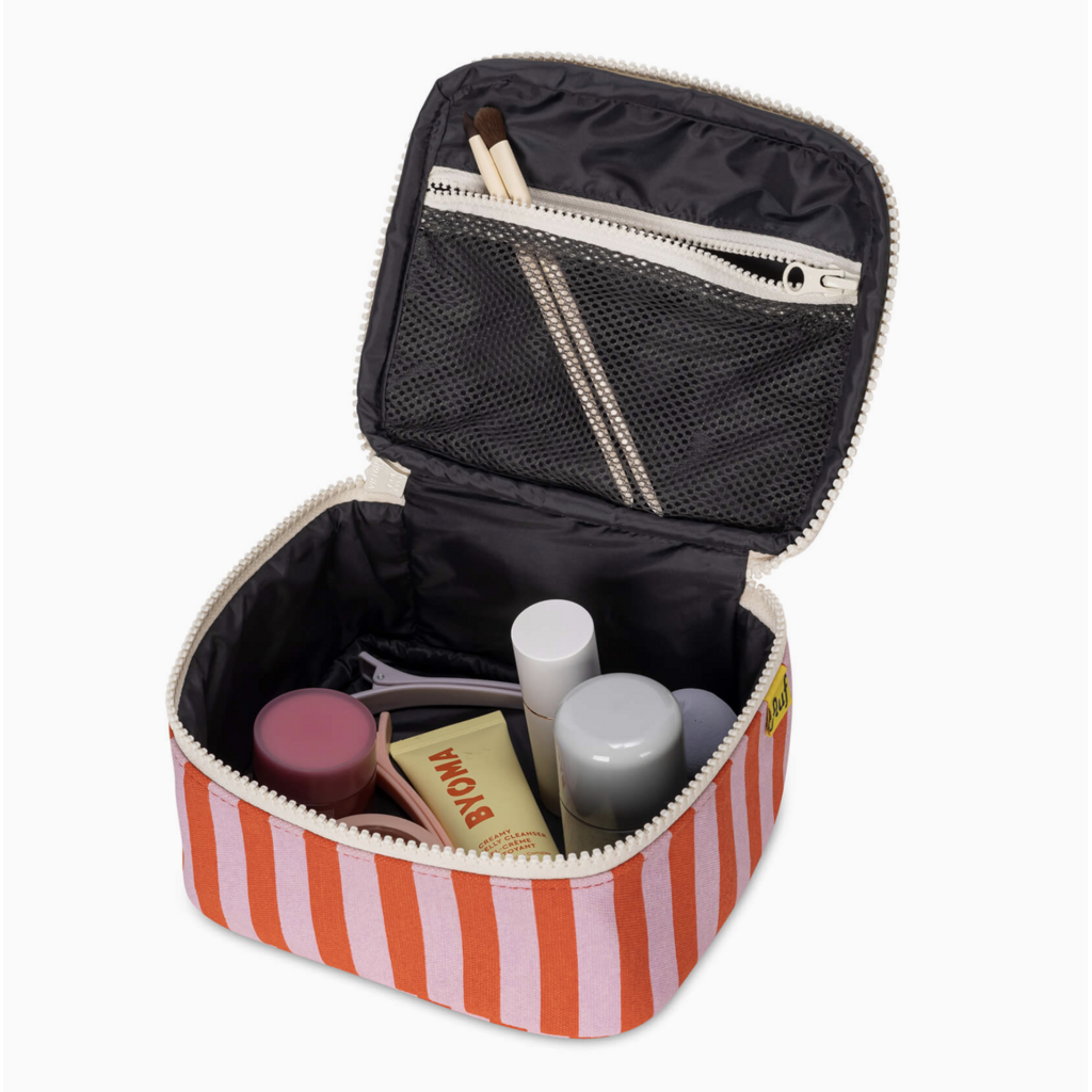 Awning Stripe Pink Mini Zip Cube Lunchbox