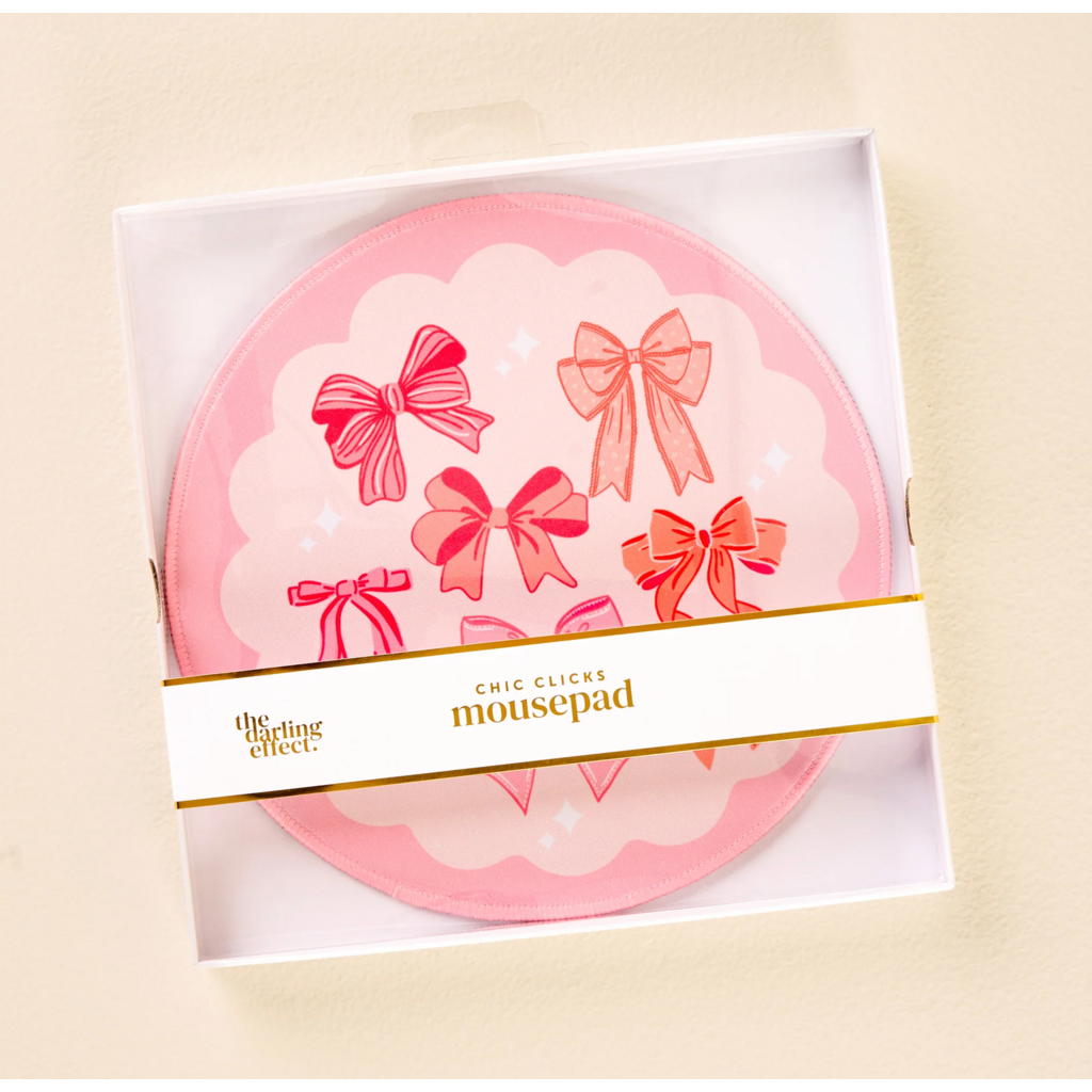 Blushing Bows Mouse Pad