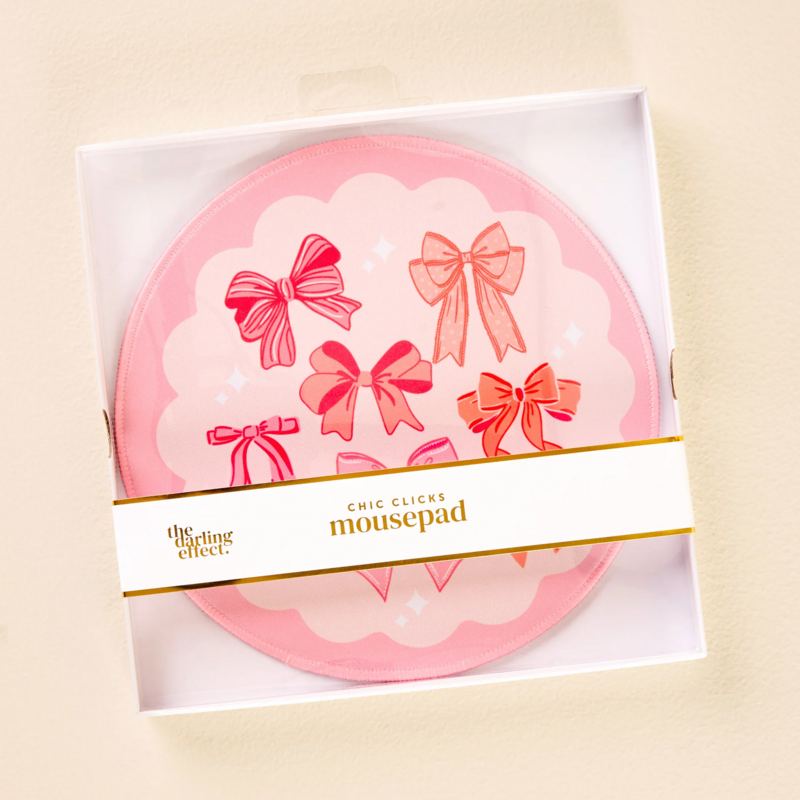 Blushing Bows Mouse Pad