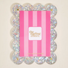 Silver Glitter Mini Acrylic Magnet Frame
