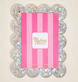 Silver Glitter Mini Acrylic Magnet Frame