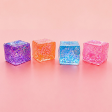 Sparkle Disco Cubes Squishy
