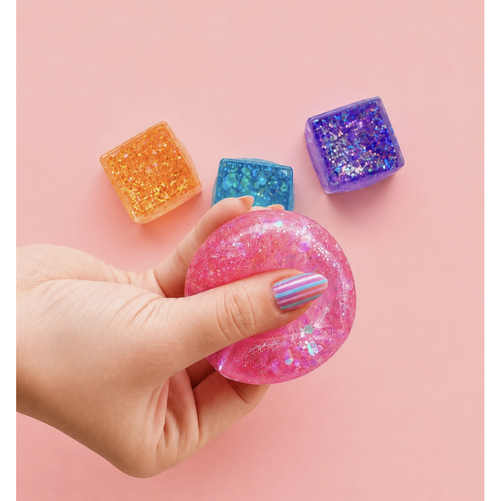 Sparkle Disco Cubes Squishy